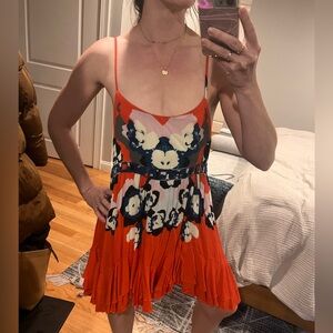 Free People Flowy Mini Dress